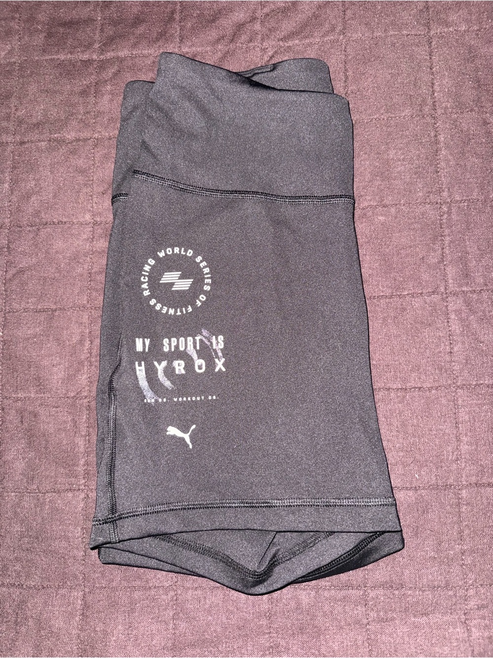 Puma Black HYROX Logo Training Shorts